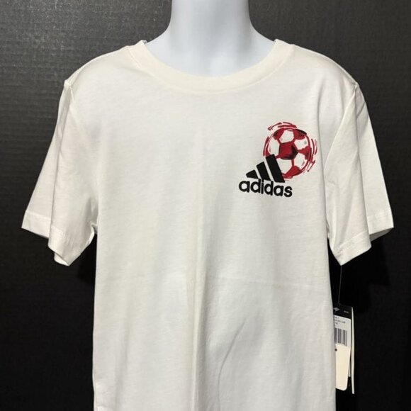 NWT - Adidas Boys “Nothing But Net” Short Sleeve Graphic T-Shirt – Sizes: 6 & 7 - Picture 3 of 8